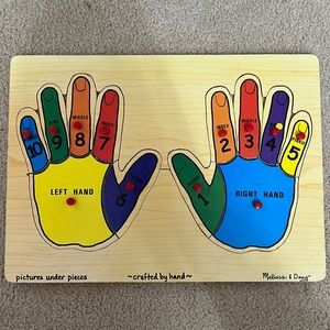 Melissa & Doug Wooden Hands Puzzle
